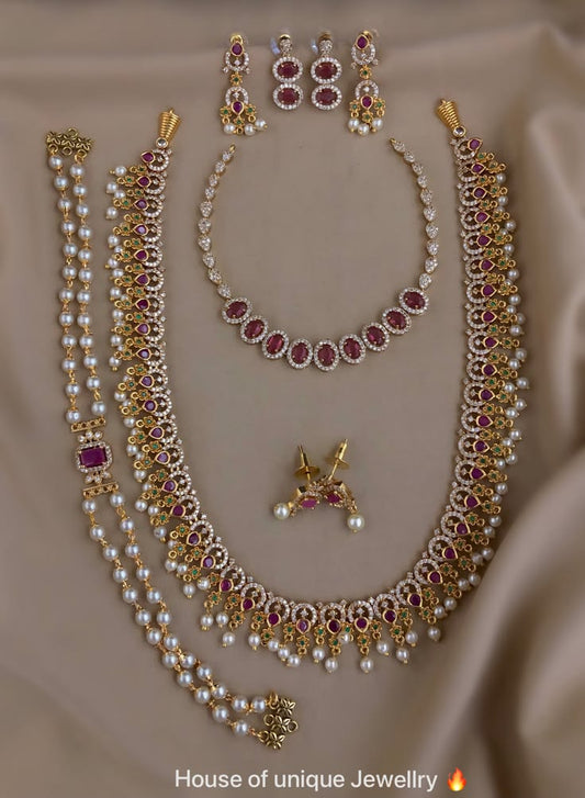 Kaviya Pure Mango Jewellery Set