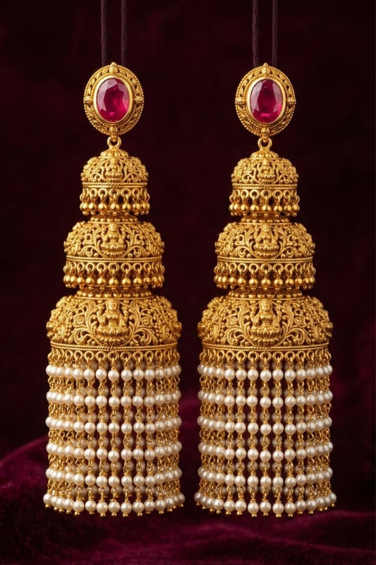 Pearl Layred Jhumki For You