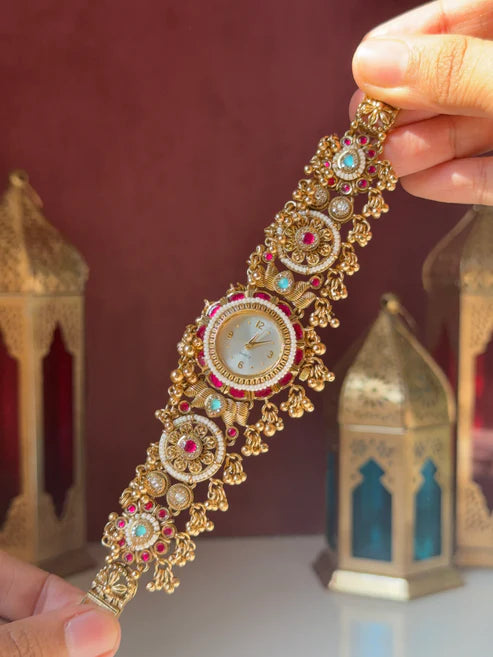 Aaliya Look Super Kashmiri Jewellery Watch