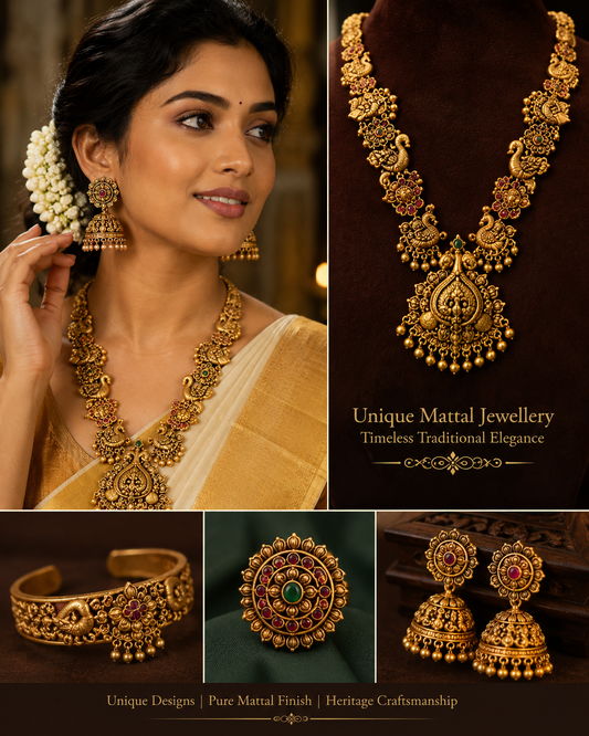 Combo Offer Unique Mattal Jewellery Set